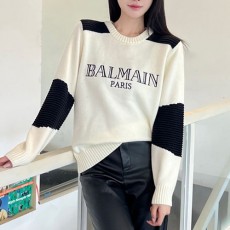 [홍콩명품.BALMAIN] 발망 24SS 로고 자수 여성 니트 스웨터 (2컬러), BM15583, TBG, 홍콩명품의류,구매대행,온라인명품