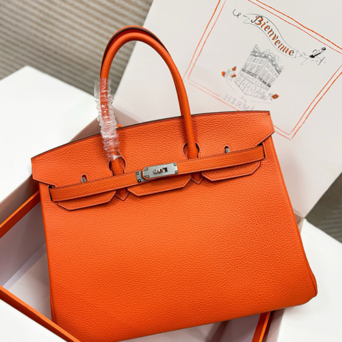 [홍콩명품.Hermes] 에르메스 24SS 로고  Birkin 35cm 토트백 핸드백 (오렌지-은장), BGM3577, H3, 홍콩명품가방,명품쇼핑몰,크로스백,핸드백,구매대행