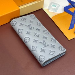 [홍콩명품.LOUIS VUITTON] 루이비통 24SS 로고 모노그램 브라짜 월릿 장지갑 M81335 (그레이), BGM3700, BDA, 명품지갑,무브타임쇼핑몰,홍콩명품,사이트,명품쇼핑몰