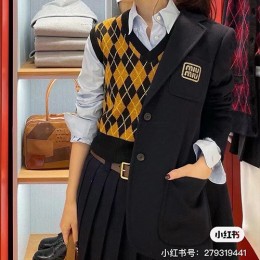 [홍콩명품,MIU MIU] 미우미우 24SS 로고 여성 윤아 PICK 오버핏 정장 수트 자켓 (블랙), BM15759, KSM, 홍콩명품의류,구매대행,온라인명품