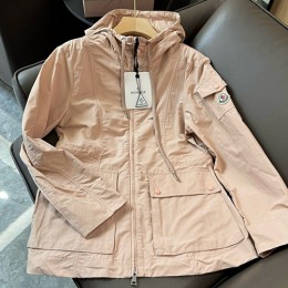 [홍콩명품.MONCLER] 몽클레어 24SS 로고 여성 후드 바람막이 자켓 (핑크), BM15762, KSM, 홍콩명품의류,구매대행,온라인명품