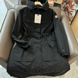 [홍콩명품.MONCLER] 몽클레어 24SS 로고 여성 후드 롱 코트 자켓 (2컬러), BM15763, KSM, 홍콩명품의류,구매대행,온라인명품