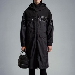 [홍콩명품.MONCLER] 몽클레어 24SS 로고 여성 후드 롱 코트 자켓 (블랙), BM15769, KSM, 홍콩명품의류,구매대행,온라인명품