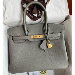 [홍콩명품.Hermes] 에르메스 24SS 로고 Birkin 30cm 토트백 크로스백 (그레이-금장), BGM3766, H3, 홍콩명품가방,명품쇼핑몰,크로스백,핸드백,구매대행