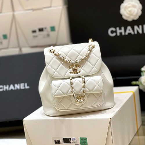 [홍콩명품.CHANEL] 샤넬 24SS 로고 듀마 백팩 AS2908 (화이트), BGM3905, BDA, 홍콩명품가방,명품쇼핑몰,크로스백,핸드백,구매대행