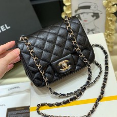 [홍콩명품.CHANEL] 샤넬 24SS 로고 가죽 퀄팅 미니 숄더백 PC1115 (블랙-은장-17cm), BGM3921, BDA, 홍콩명품가방,명품쇼핑몰,크로스백,핸드백,구매대행