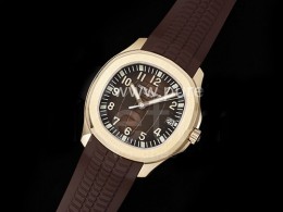 [홍콩명품시계.PATEK PHILIPPE] 파텍필립 아쿠아넛 로즈골드 5167R 브라운 다이얼, 고무밴드스트랩