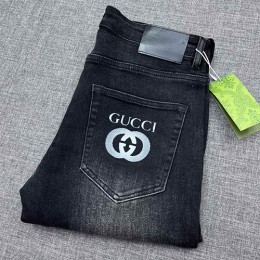 [홍콩명품.Gucci] 구찌 24SS 로고 데님 팬츠 진 청바지 (블랙), BM16676, JQ, 홍콩명품의류,구매대행,온라인명품