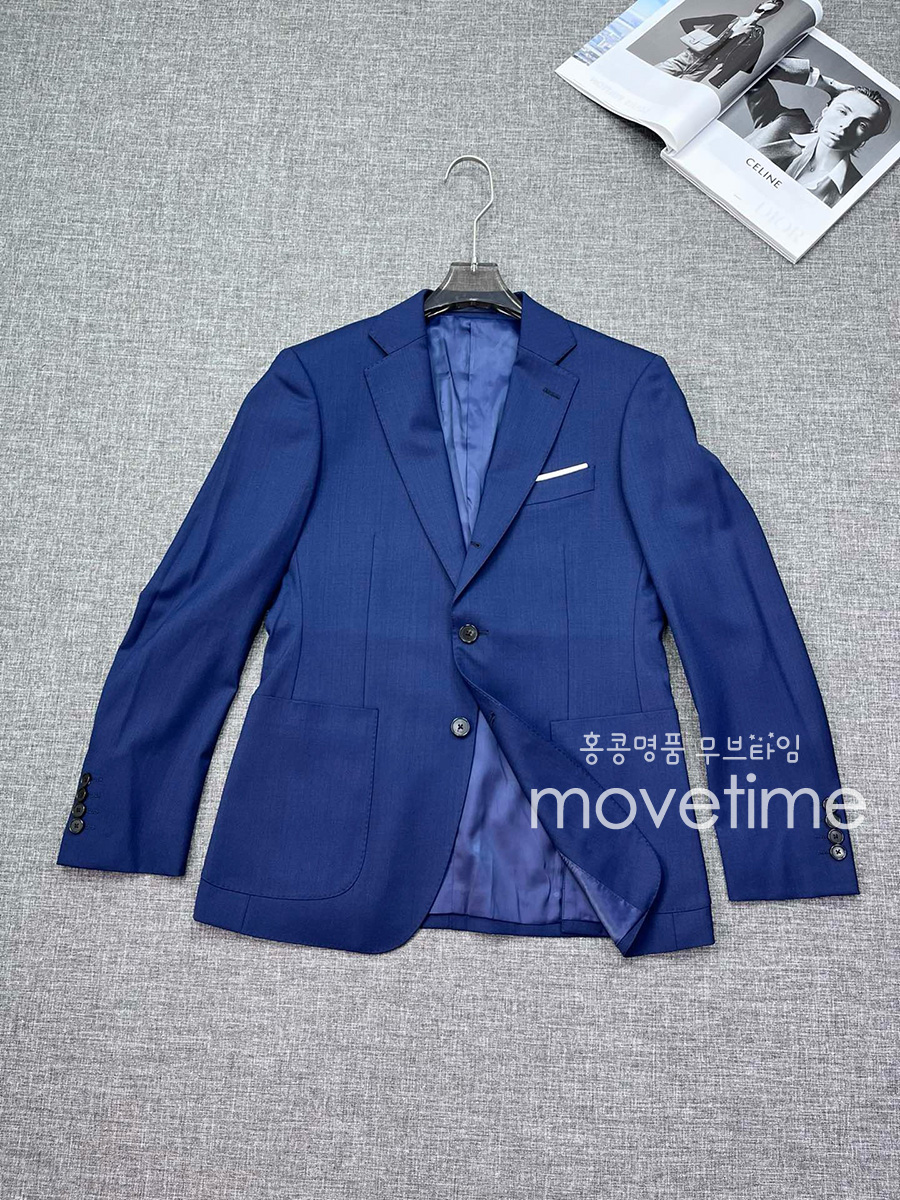 [홍콩명품, KITON] 키톤 24SS 로고 정장 수트 자켓 (블루), BM16700, JQ, 홍콩명품의류,구매대행,온라인명품