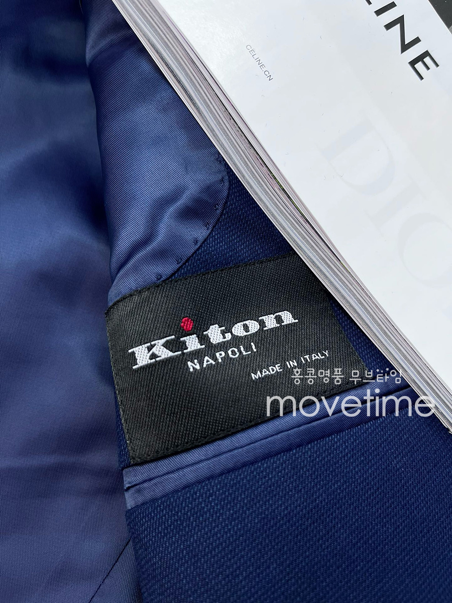 [홍콩명품, KITON] 키톤 24SS 로고 정장 수트 자켓 (블루), BM16700, JQ, 홍콩명품의류,구매대행,온라인명품