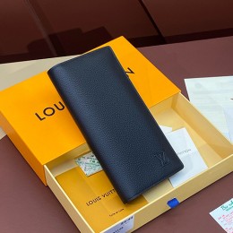 [홍콩명품.LOUIS VUITTON] 루이비통 24SS 로고 그레인 카프레더 브라짜NM 남성 장지갑 M83126 (블랙), BGM4058, BDA, 명품지갑,무브타임쇼핑몰,홍콩명품,사이트,명품쇼핑몰