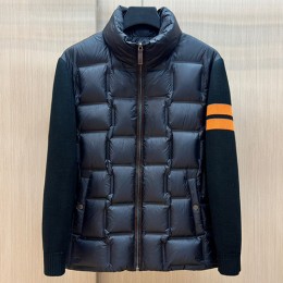 [홍콩명품.ZEGNA] 제냐 24SS 로고 레이어드 후드 다운 패딩 자켓 (블랙), BM17037, KSM, 홍콩명품의류,구매대행,온라인명품