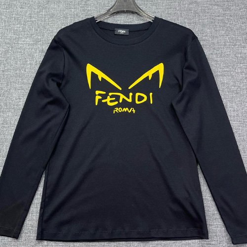 [홍콩명품,FENDI] 펜디 24SS 로고 프린트 긴팔 티셔츠 (2컬러), BM17140, JQ, 홍콩명품의류,구매대행,온라인명품