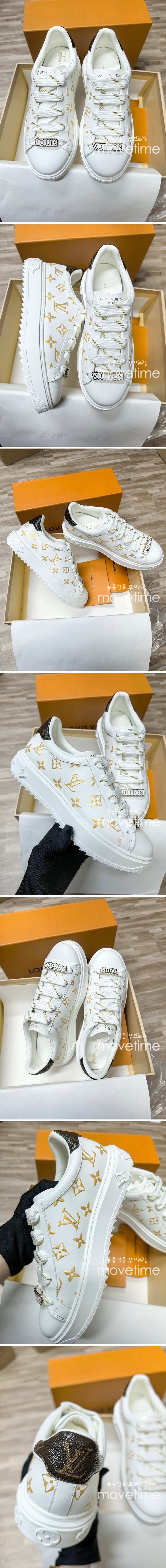 [홍콩명품.LOUIS VUITTON] 루이비통 24SS 로고 모노그램 여성 스니커즈 운동화 (화이트), SE4254, ALW, 명품스니커즈,운동화,구두,로퍼,하이탑,신발