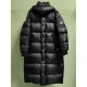 [홍콩명품.MONCLER] 몽클레어 24SS 로고 후드 탈부착 다운 롱패딩 자켓 (블랙), BM17482, JL, 홍콩명품의류,구매대행,온라인명품