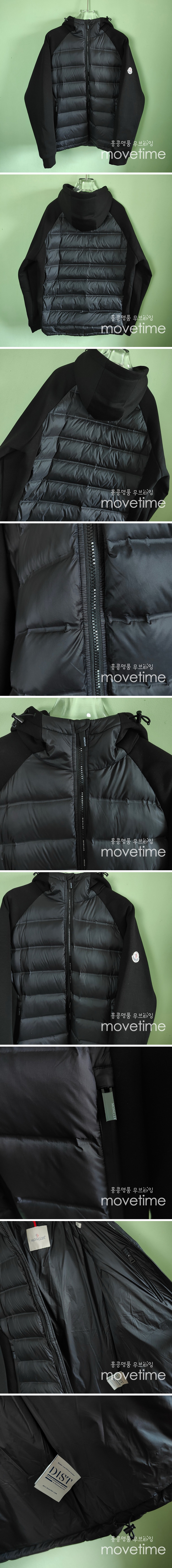 [홍콩명품.MONCLER] 몽클레어 24SS 로고 레이어드 후드 다운 패딩 자켓 (블랙), BM18003, JL, 홍콩명품의류,구매대행,온라인명품