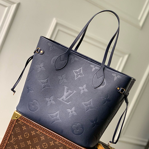 [홍콩명품.LOUIS VUITTON] 루이비통 25SS 로고 네버풀 MM 모노그램 앙프렝뜨 M45685 (네이비), BGM4359, BDA, 홍콩명품가방,명품쇼핑몰,크로스백,핸드백,구매대행