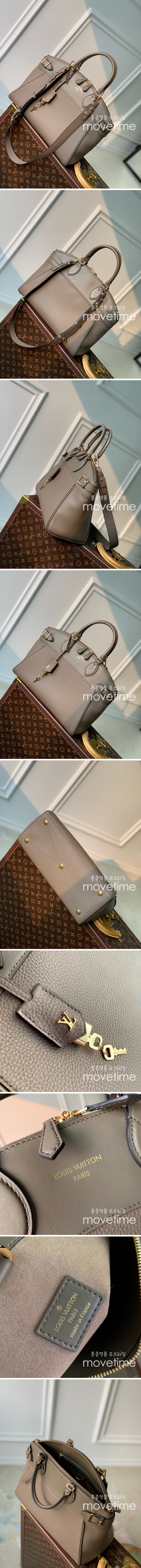 [홍콩명품.LOUIS VUITTON] 루이비통 25SS 로고 락 잇 MM 토트백 브라운 M22927, BGM4371, BDA, 홍콩명품가방,명품쇼핑몰,크로스백,핸드백,구매대행