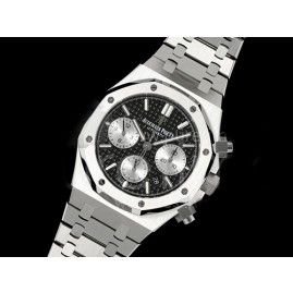 [홍콩명품시계.AUDEMARS PIGUET] 오데마피게 로얄오크 크로노 26240 44mm 블랙/실버 다이얼