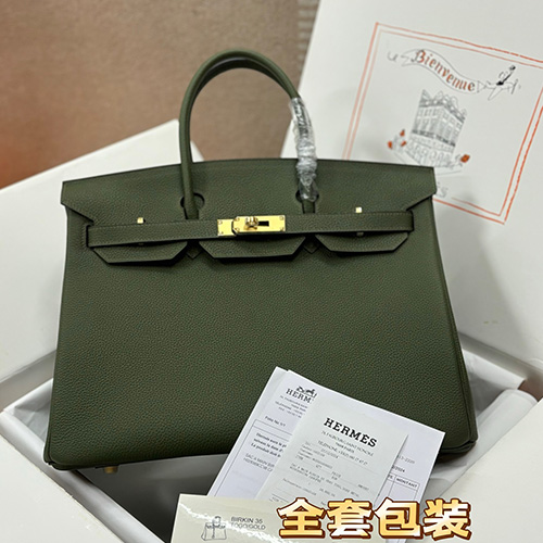 [홍콩명품.Hermes] 에르메스 25SS 로고 Birkin Togo 35 토트백 핸드백 (그린-금장), BGM4533, H3, 홍콩명품가방,명품쇼핑몰,크로스백,핸드백,구매대행