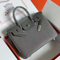 [홍콩명품.Hermes] 에르메스 25SS 로고 BIRKIN 30 토트백 핸드백 (그레이-은장), BGM4556, H3, 홍콩명품가방,명품쇼핑몰,크로스백,핸드백,구매대행