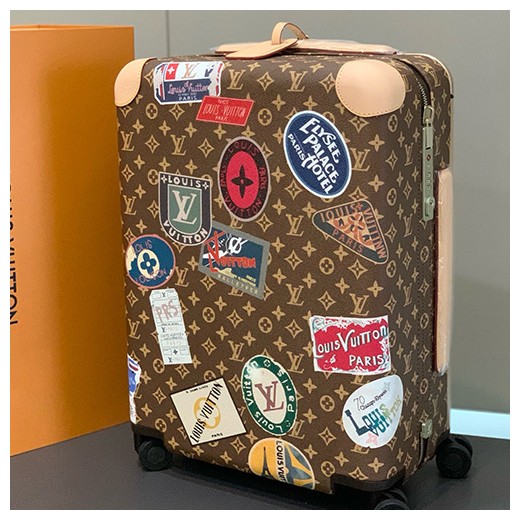 [홍콩명품.LOUIS VUITTON] 루이비통 25SS 로고 모노그램 레더 호라이즌55 캐리어 (브라운), CR123, B4, 홍콩명품쇼핑몰,무브타임,악세사리,잡화,생활용품