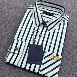 [홍콩명품.LOUIS VUITTON] 루이비통 25SS 로고 스트라이프 남방 셔츠 (블랙-화이트), BM19419, JQ, 홍콩명품의류,구매대행,온라인명품