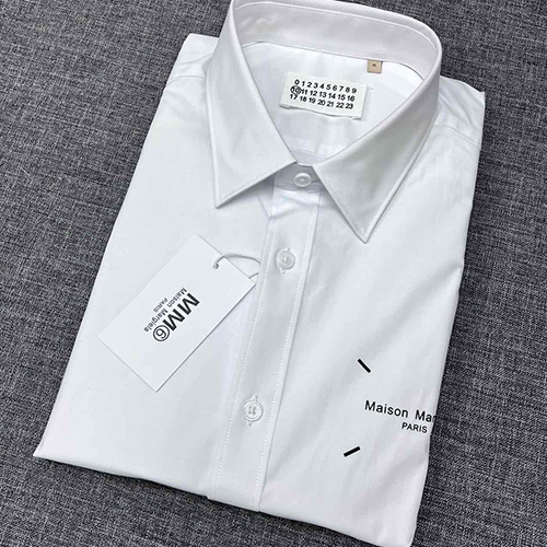 [홍콩명품.Maison Margiela] 메종마르지엘라 25SS 로고 남방 셔츠 (화이트), BM19428, JQ, 홍콩명품의류,구매대행,온라인명품