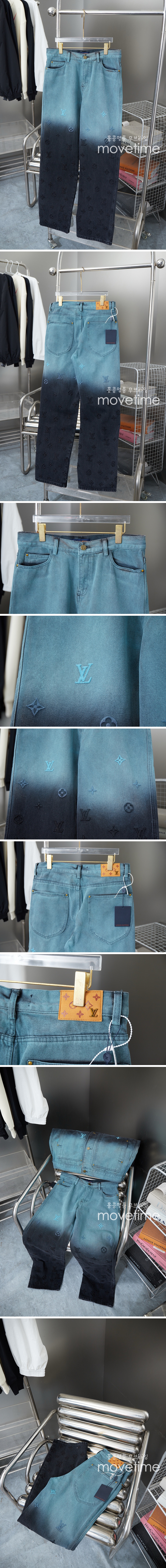 [홍콩명품.LOUIS VUITTON] 루이비통 25SS 로고 모노그램 오버핏 데님 팬츠 진 청바지, BM19472, G5, 홍콩명품의류,구매대행,온라인명품