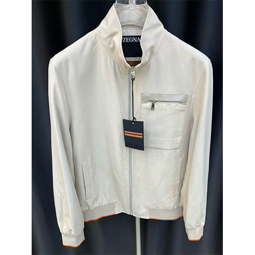 [홍콩명품.ZEGNA] 제냐 25SS 로고 봄버 자켓 (아이보리), BM19487, G5, 홍콩명품의류,구매대행,온라인명품