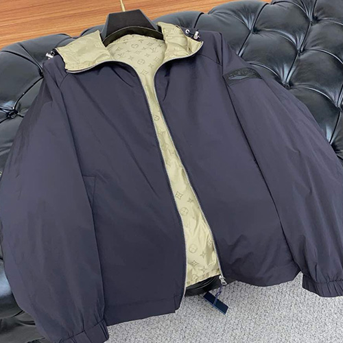 [홍콩명품.LOUIS VUITTON] 루이비통 25SS 로고 모노그램 리버서블 후드 바람막이 자켓 (블랙-베이지), BM19505, G5, 홍콩명품의류,구매대행,온라인명품