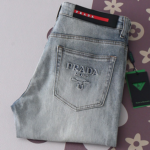 [홍콩명품,PRADA] 프라다 25SS 로고 데님 팬츠 진 청바지, BM19650, HH, 홍콩명품의류,구매대행,온라인명품
