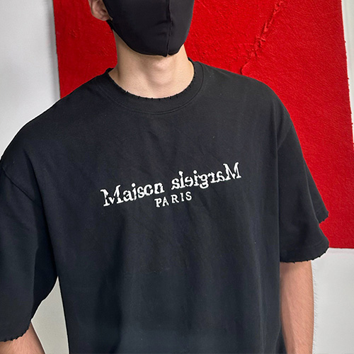 [홍콩명품.Maison Margiela] 메종마르지엘라 25SS 로고 프린트 반팔 티셔츠 (2컬러), BM19700, YS, 홍콩명품의류,구매대행,온라인명품