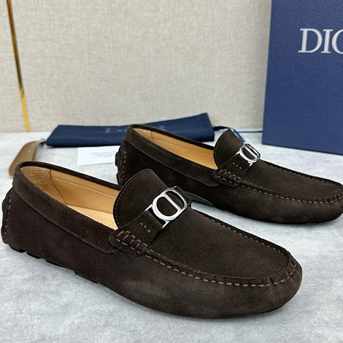 [홍콩명품,Christian Dior] 디올 25SS 로고 레더 가죽 구두 로퍼 (브라운), SE4681, ALW, 명품스니커즈,운동화,구두,로퍼,하이탑,신발