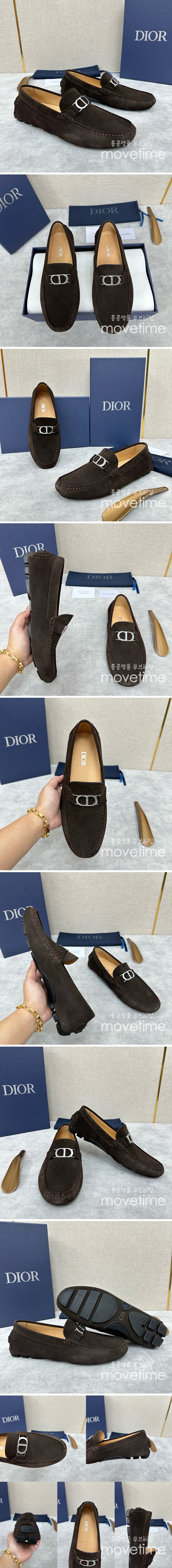 [홍콩명품,Christian Dior] 디올 25SS 로고 레더 가죽 구두 로퍼 (브라운), SE4681, ALW, 명품스니커즈,운동화,구두,로퍼,하이탑,신발