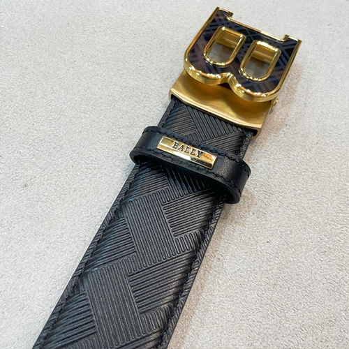 [홍콩명품.BALLY] 발리 25SS 로고 레더 가죽 자동 벨트 (블랙-금장), 3.4cm, BT1401, BRB, 명품레플리카,인터넷쇼핑몰,남자명품,해외직구