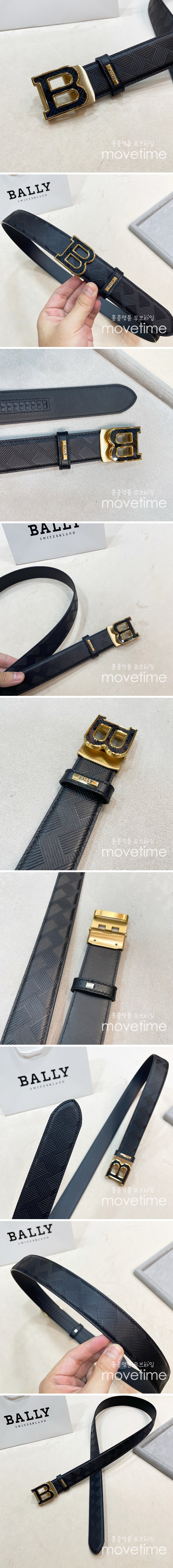 [홍콩명품.BALLY] 발리 25SS 로고 레더 가죽 자동 벨트 (블랙-금장), 3.4cm, BT1401, BRB, 명품레플리카,인터넷쇼핑몰,남자명품,해외직구