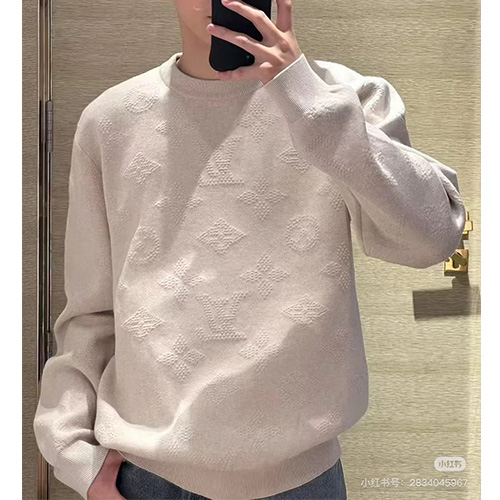 [홍콩명품.LOUIS VUITTON] 루이비통 25SS 로고 모노그램 니트 스웨터 (아이보리), BM19826, KB, 홍콩명품의류,구매대행,온라인명품