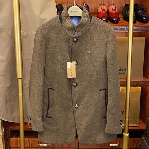 [홍콩명품.Burberry] 버버리 25SS 로고 캐시미어 울 코트 자켓 (브라운), BM19935, S1F, 홍콩명품의류,구매대행,온라인명품