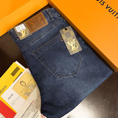 [홍콩명품.LOUIS VUITTON] 루이비통 25SS 로고 데님 팬츠 진 청바지, BM19956, S1F, 홍콩명품의류,구매대행,온라인명품