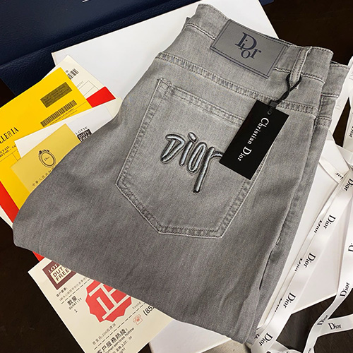 [홍콩명품,Christian Dior] 디올 25SS 로고 데님 팬츠 진 청바지 (그레이), BM19962, S1F, 홍콩명품의류,구매대행,온라인명품