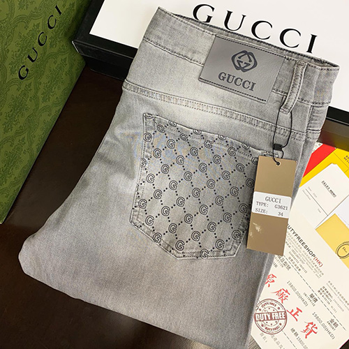 [홍콩명품.Gucci] 구찌 25SS 로고 데님 팬츠 진 청바지 (그레이), BM19980, S1F, 홍콩명품의류,구매대행,온라인명품