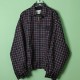 [홍콩명품,MIU MIU] 미우미우 25SS 로고 체크패턴 카라 봄버 자켓 (레드-네이비), BM20048, JL, 홍콩명품의류,구매대행,온라인명품
