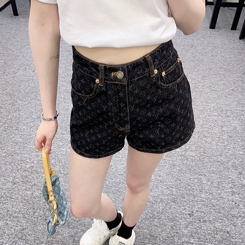 [홍콩명품.LOUIS VUITTON] 루이비통 25SS 로고 여성 모노그램 데님 미디 스커트 (블랙), BM20096, CC, 홍콩명품의류,구매대행,온라인명품