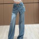 [홍콩명품,PRADA] 프라다 25SS 로고 여성 오버핏 데님 팬츠 진 청바지, BM20104, CC, 홍콩명품의류,구매대행,온라인명품