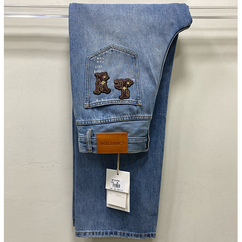[홍콩명품.LOUIS VUITTON] 루이비통 25SS 로고 오버핏 데님 팬츠 진 청바지, BM20115, JU, 홍콩명품의류,구매대행,온라인명품