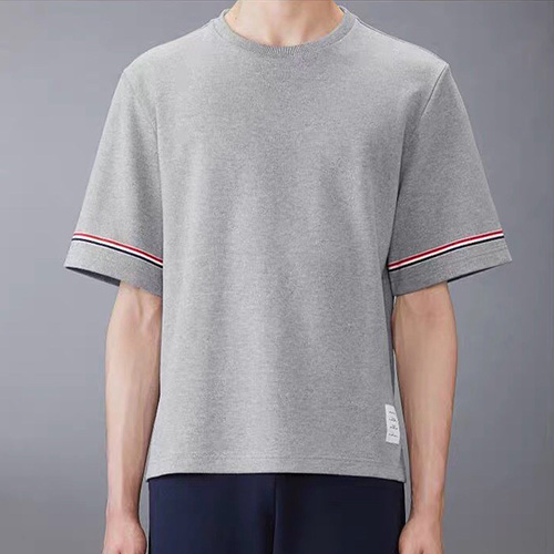 [홍콩명품.THOME BROWNE] 톰브라운 25SS 로고 3선 반팔 티셔츠 (3컬러), BM20173, TB1, 홍콩명품의류,구매대행,온라인명품
