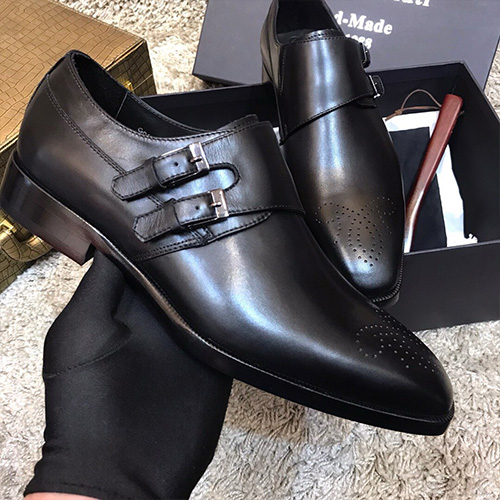 [홍콩명품.BERLUTI] 벨루티 25SS 로고 레더 가죽 정장 구두 (블랙), SE4692, S1, 명품스니커즈,운동화,구두,로퍼,하이탑,신발