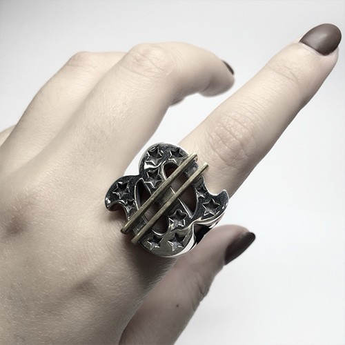[가격문의][홍콩명품.Chrome Hearts] 크롬하츠 25SS 로고 Tenderloin 925실버 링 반지, ET2843, CR1, 홍콩명품의류,구매대행,온라인명품