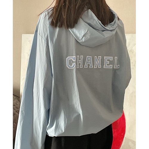 [홍콩명품.CHANEL] 샤넬 25SS 로고 여성 후드 바람막이 자켓 (2컬러), BM20428, 13C, 홍콩명품의류,구매대행,온라인명품
